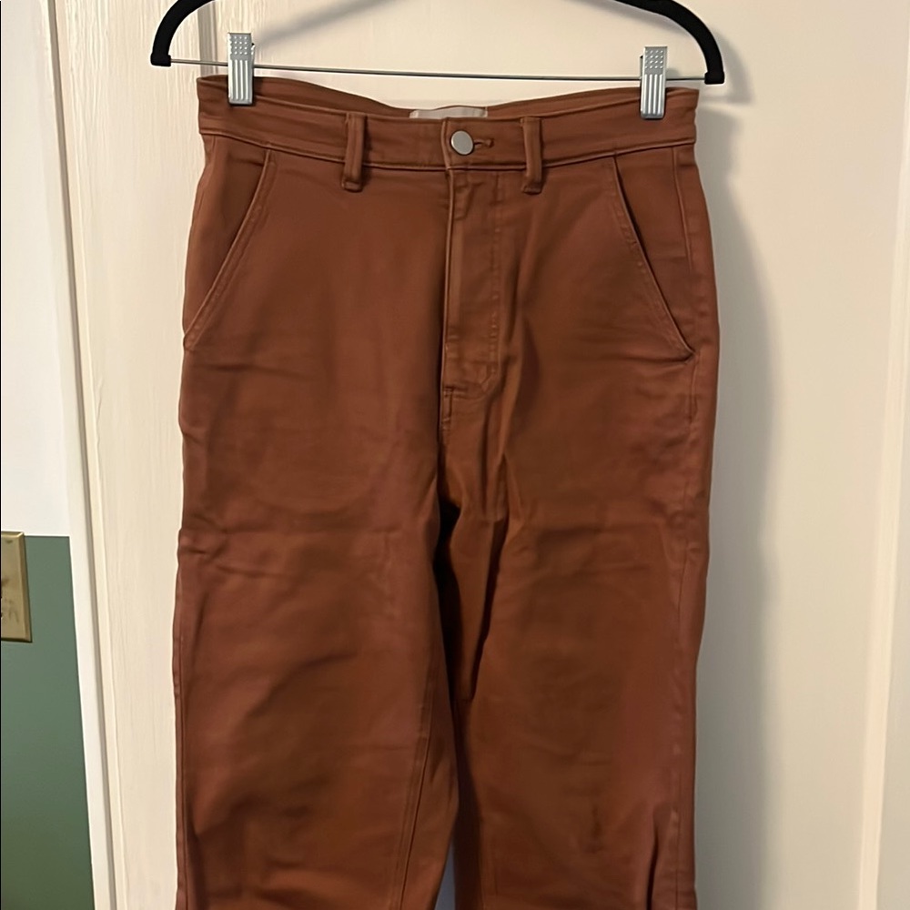 Everlane High Waisted Cropped Straight Leg Jean size 8